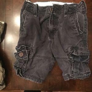 Boys Abercrombie Navy and Dk Green Cargo short (8)